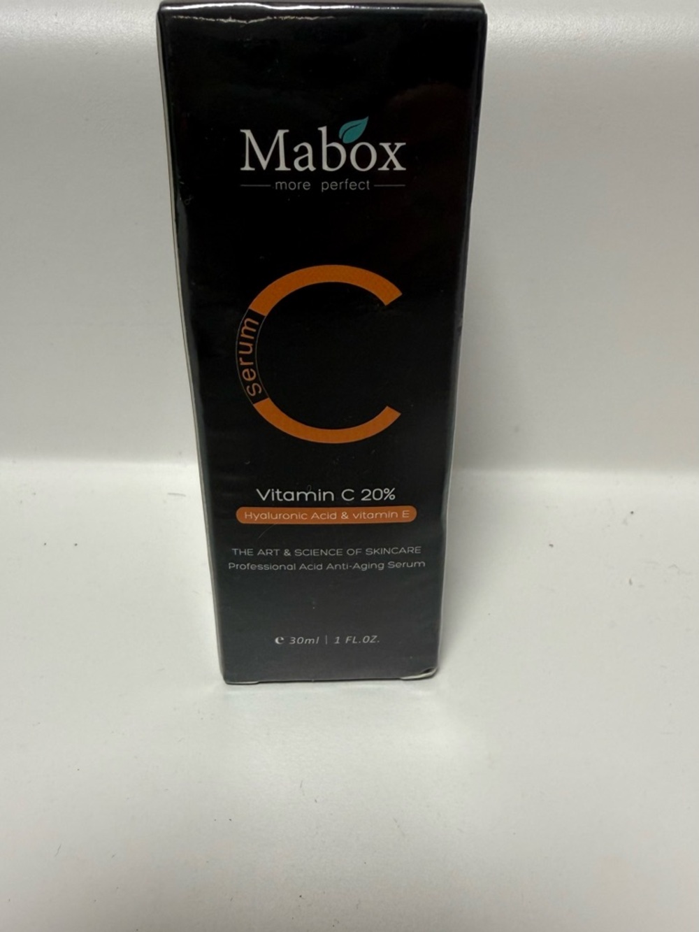 Mabox Vitamin C 20% Serum - Black & Orange Packaging